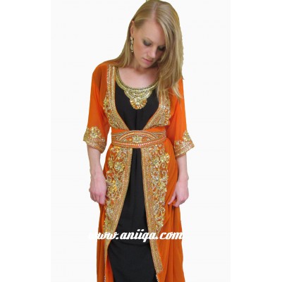 robe arabe de dubai et orientale de mariage