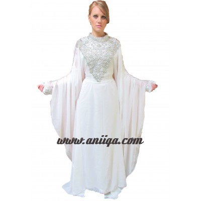 Robe orientale de dubai blanche