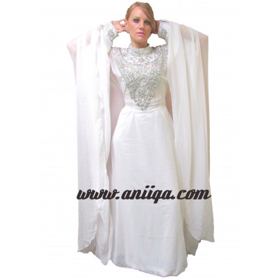 Robe orientale de dubai blanche