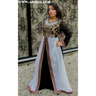 Caftan marocain noir 