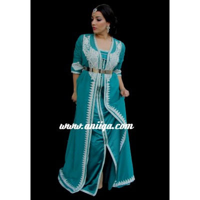 Caftan marocain moderne perlé