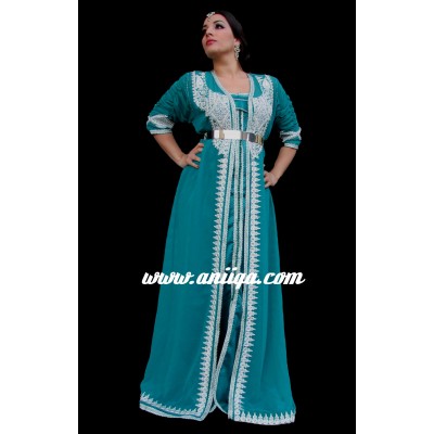 Caftan marocain moderne perlé