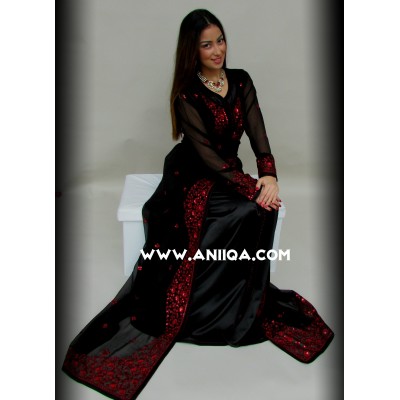 robe marocaine noire moderne