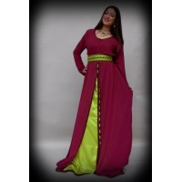 caftan marocain prune 