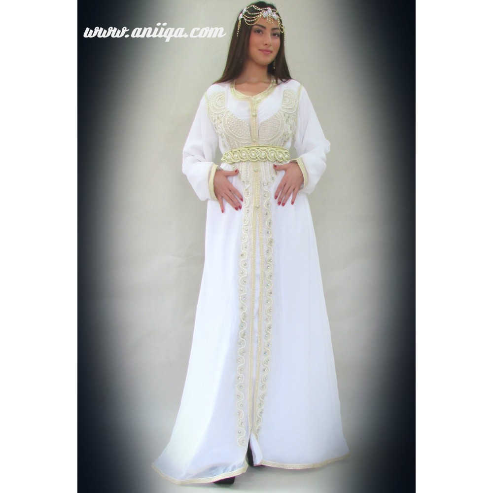 Robe mariage marocain blanche