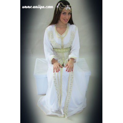 caftan blanc pour mariée