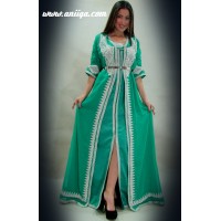 Robe marocaine verte 