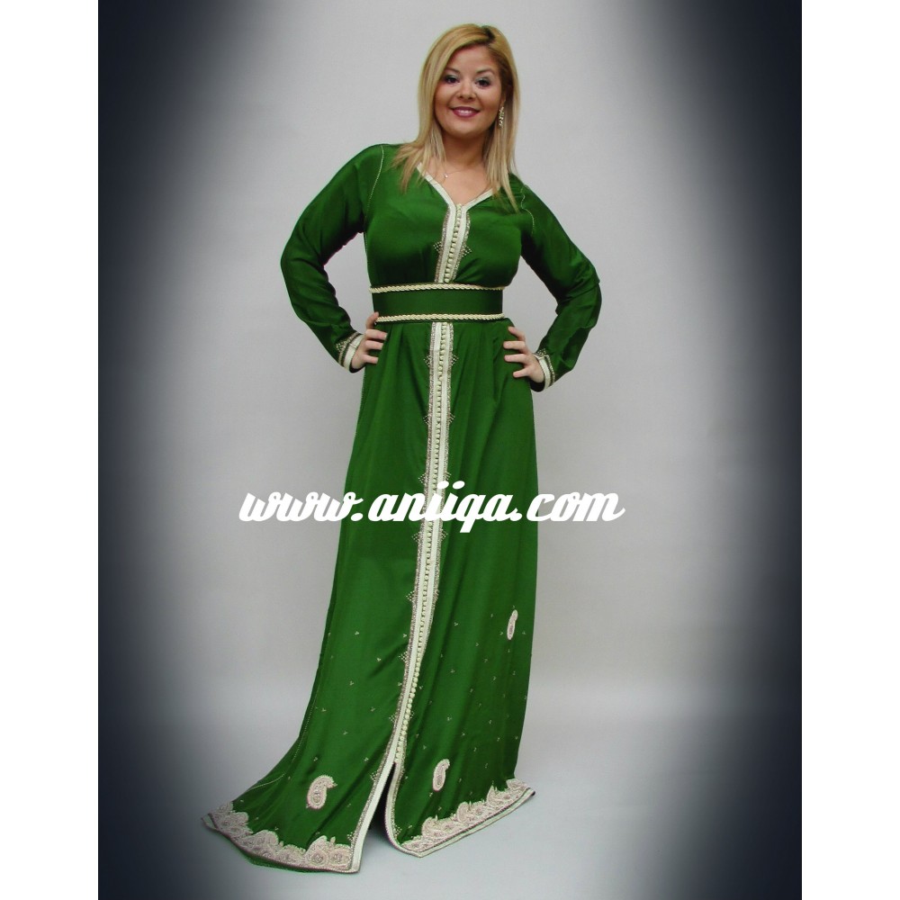 caftan henné verte