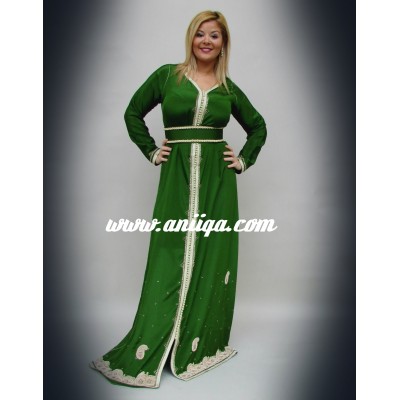 caftan henné verte