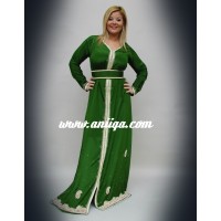 caftan henné verte