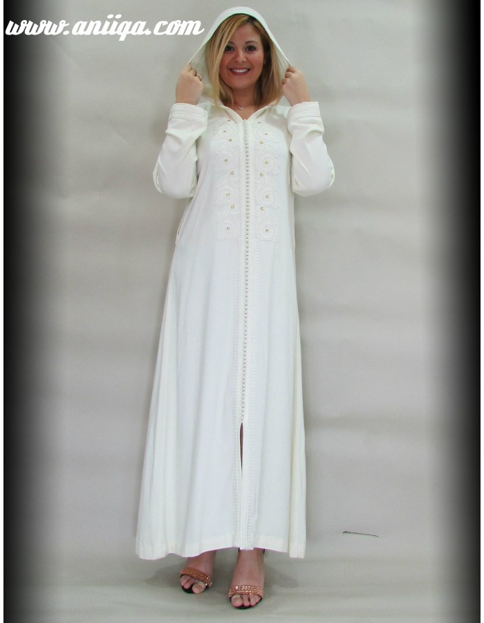 djellaba blanche femme