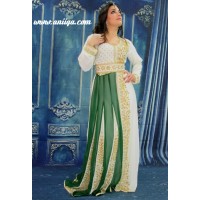 caftan sari blanc de mariage