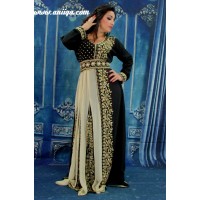 caftan sari noir