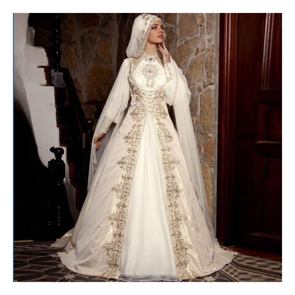 Robe de mariée pour femme voilée