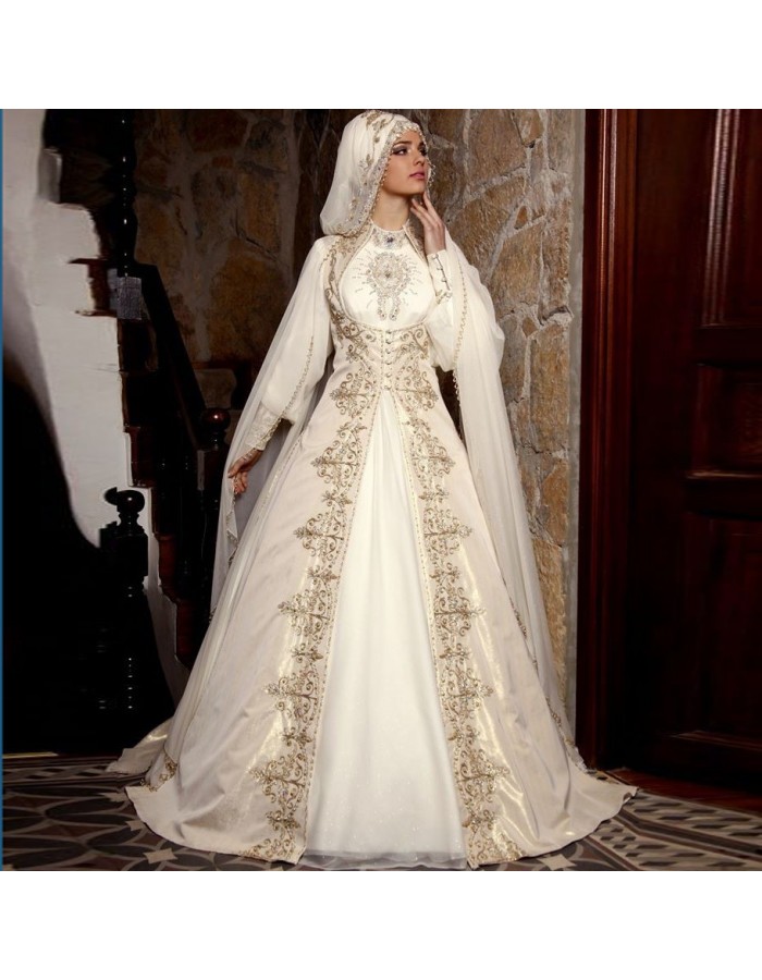 Robe De Mariée Pour Femme Voiléeavec Hijab En Ligne Pas Cher