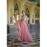 caftan marocain gris et rose