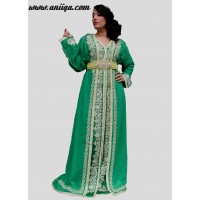 Robe de soirée orientale verte pour mariage  2016