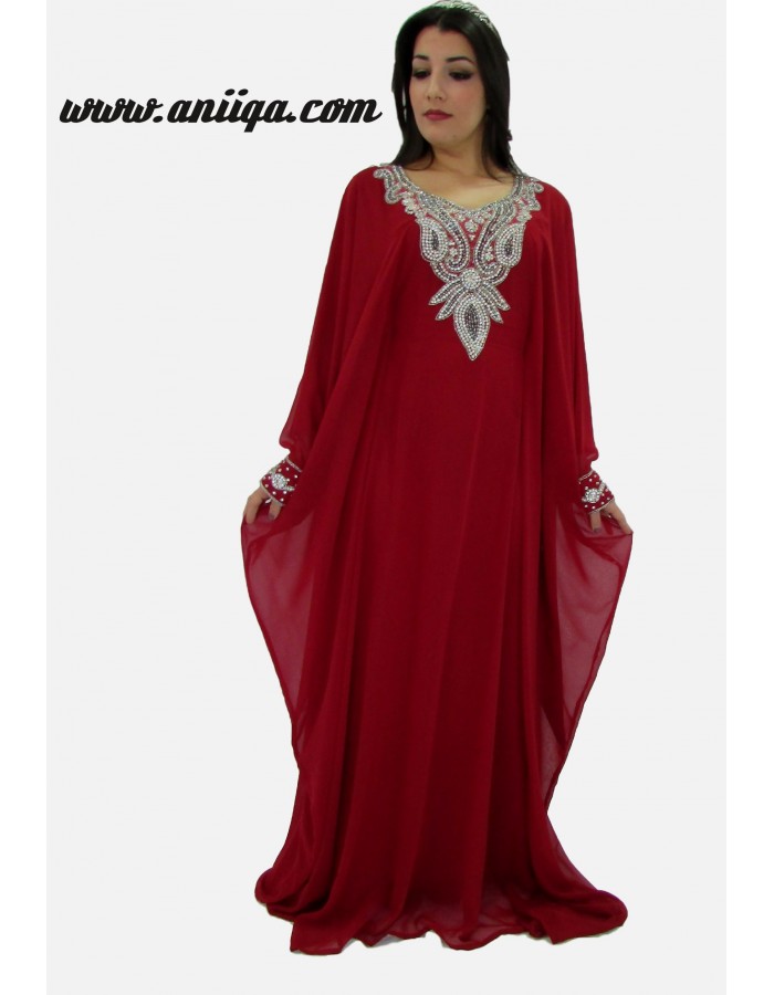 robe arabe rouge