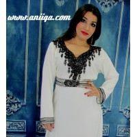 robe dubai simple blanche 