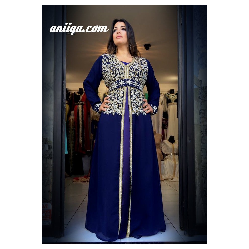caftan tendance de mariage , caftan marocain moderne simple