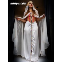 Robe  kabyle moderne avec burnous 