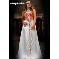 Robe  kabyle moderne avec burnous 