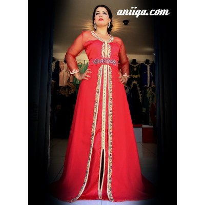 robe de mariage orientale rouge à paris 