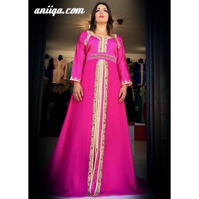 caftan à paris rose fushia modele 2017