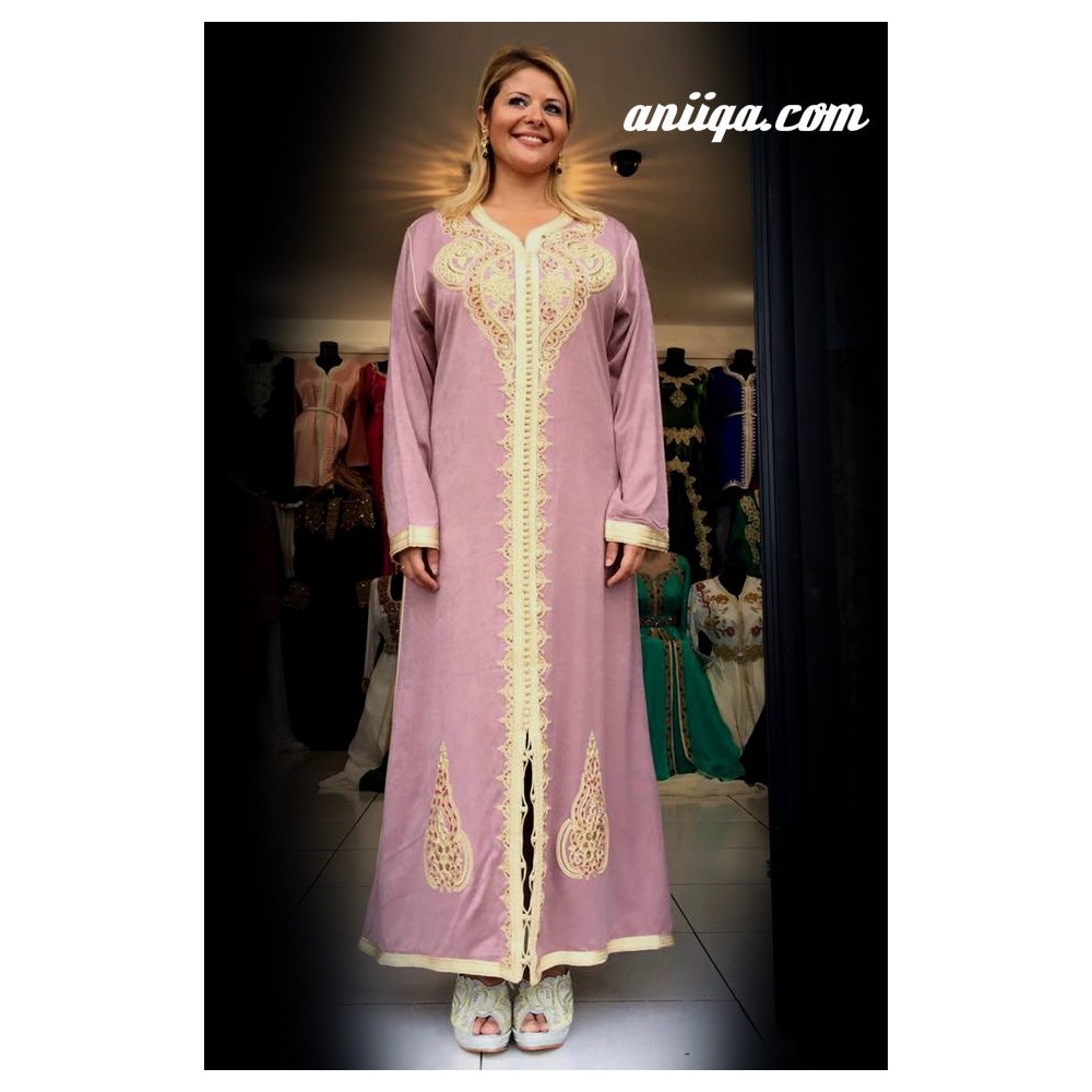 Caftan marocain simple perlé