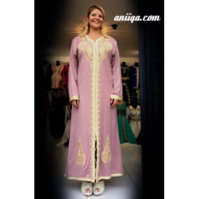 Caftan marocain simple perlé