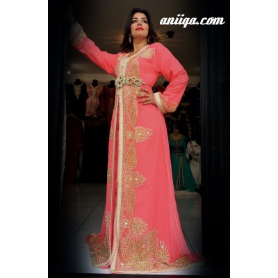 robe orientale de mariage corail