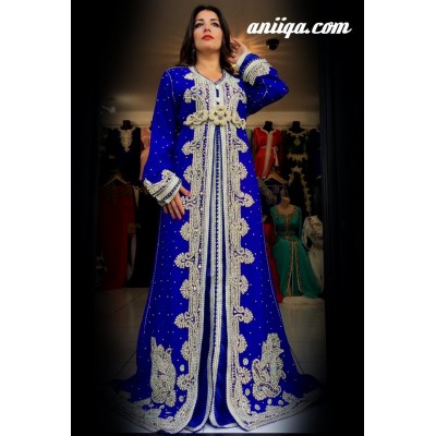 Caftan marocain Sari belu royal 