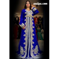 Caftan marocain Sari belu royal 