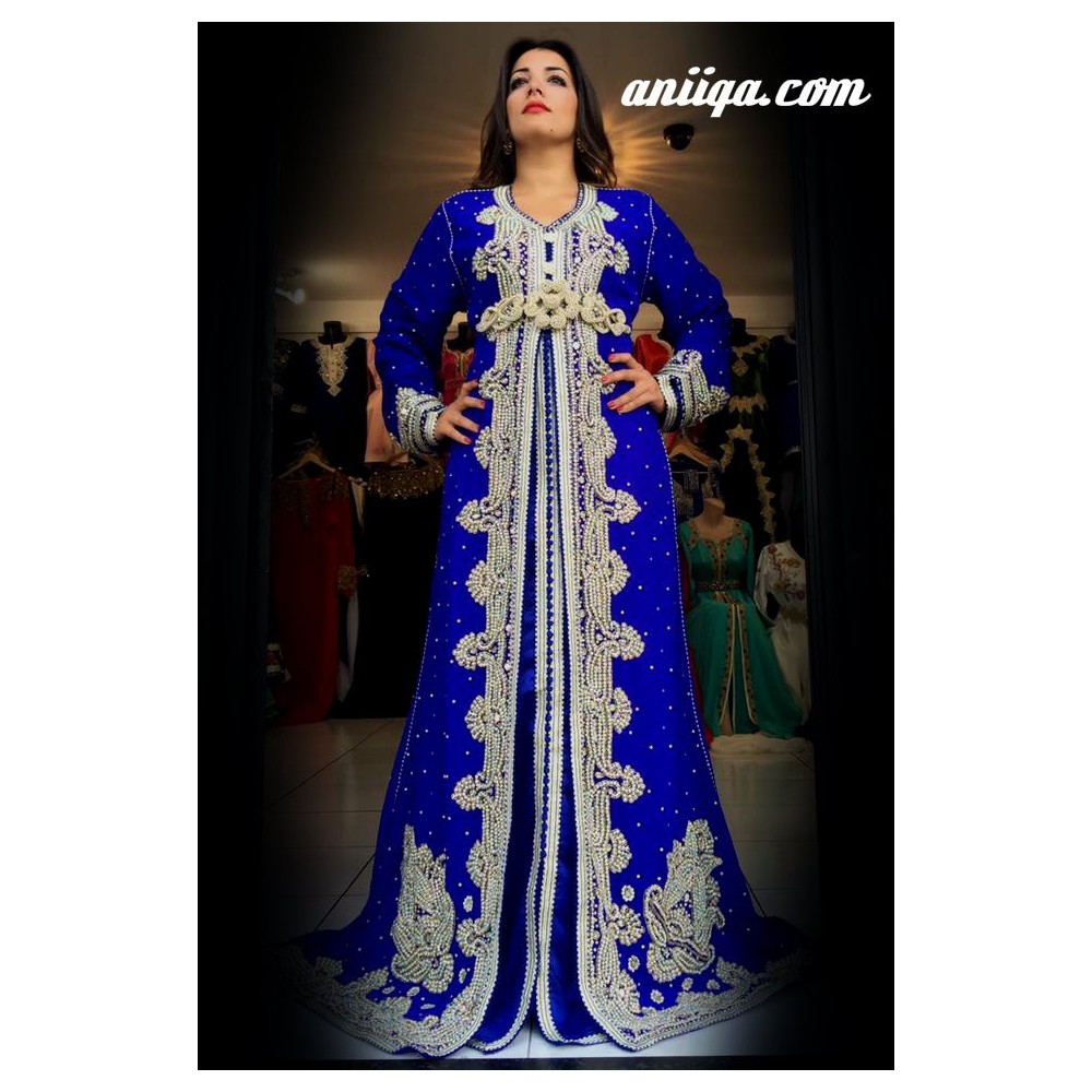 Caftan marocain Sari belu royal 