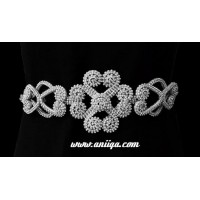 ceinture marocaine moderne argent 