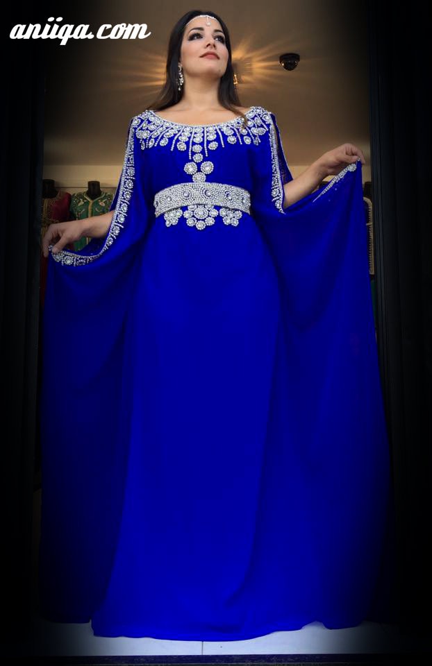 robe bleu argenté