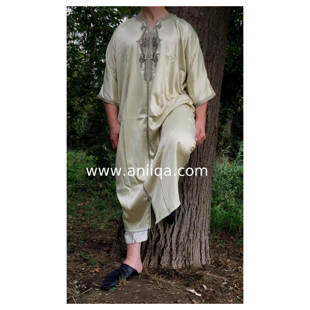 Gandoura marocaine pour homme moderne 