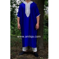 Gandoura bleu roi pour homme