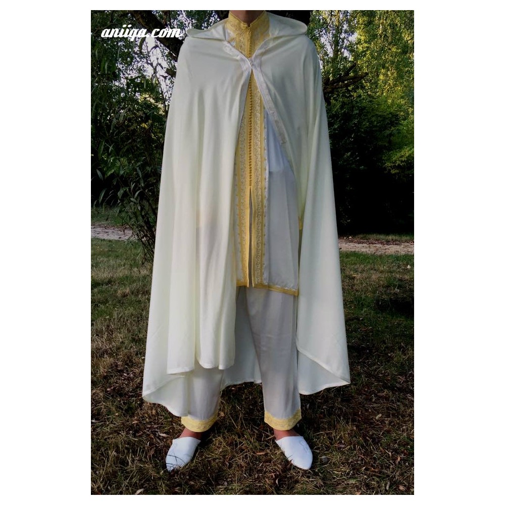 jabador de mariage homme avec cape ou burnous