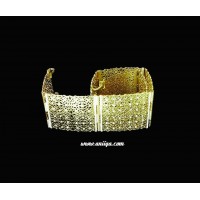 Ceinture marocaine en metal doré strass