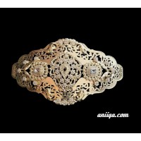 Broche dorée pour ceinture caftan ou takchita mariage 