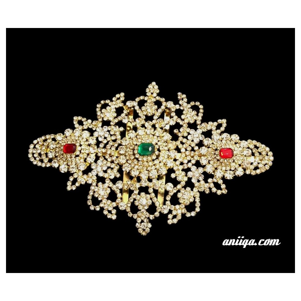 Broche strass pour ceinture caftan & takchita mariage