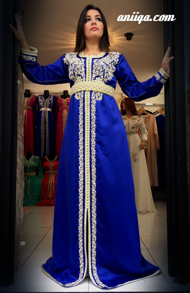caftan bleu roi