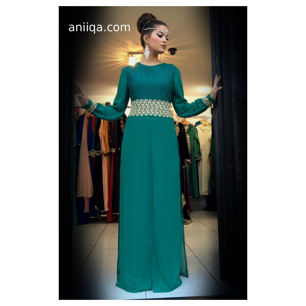 Robe de soirée verte Anissa