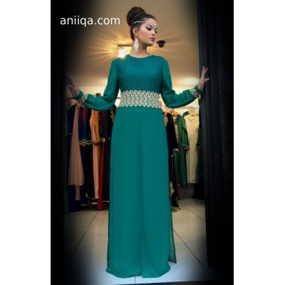 Robe de soirée verte Anissa
