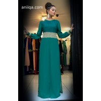 Robe de soirée verte Anissa