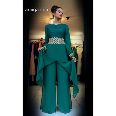Robe de soirée verte Anissa