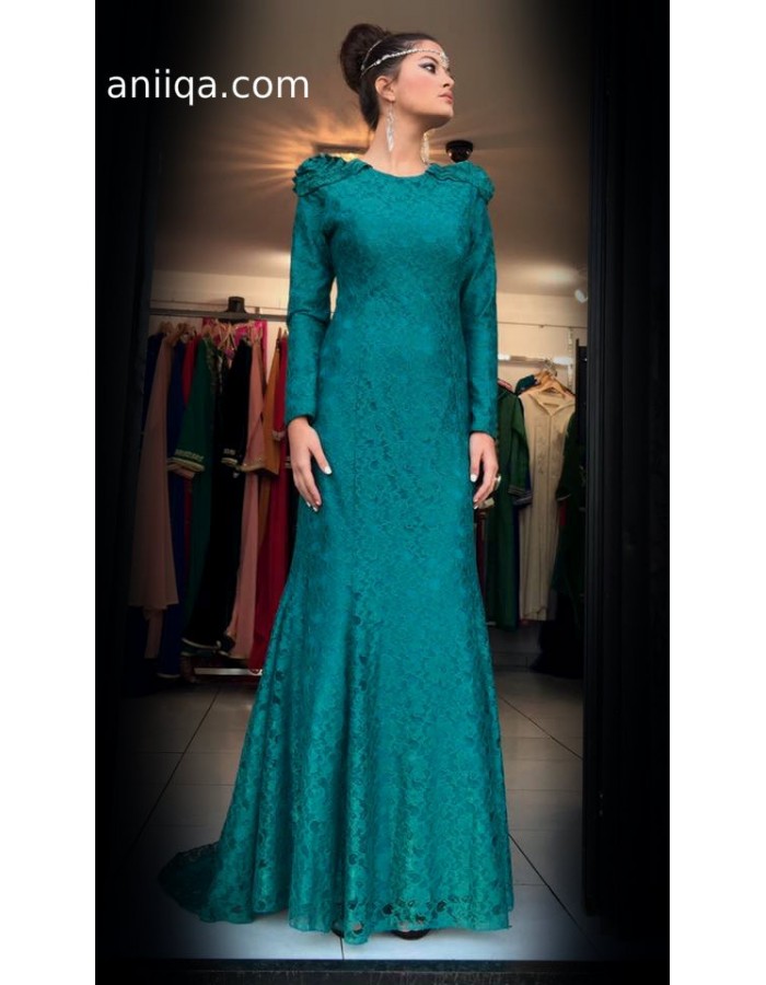 robe vert emeraude soiree