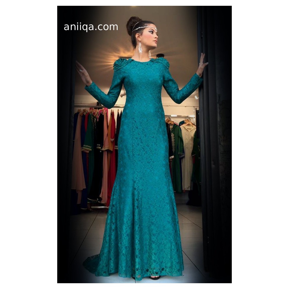 Robe En Dentelle Vert émeraude AMBIANCE - Taille M - Style Bodycon Longueur Genou - Neuf Avec étiquette