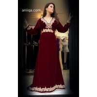 Caftan velours  Bordeaux 